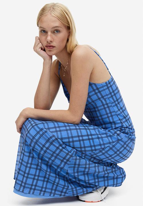 H&M - Mesh slip dress - Blue Multi