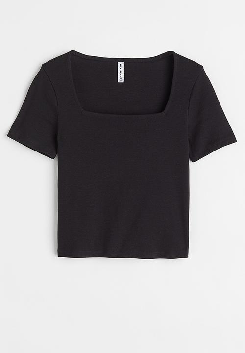 H&M - Ribbed top - black
