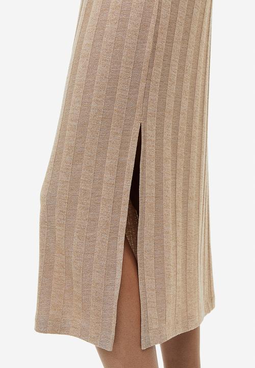 H&M - Ribbed dress - beige