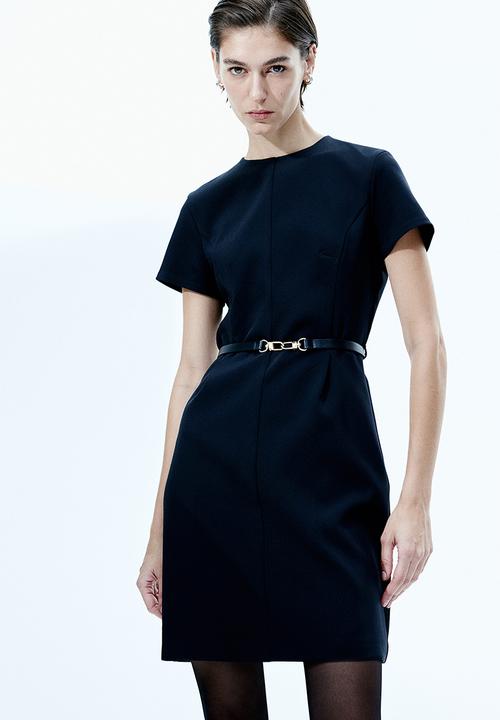 H&M - Smart belted dress - black