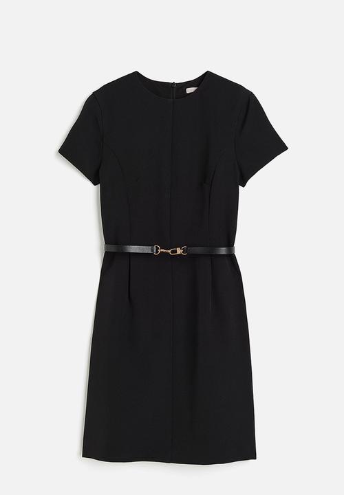 H&M - Smart belted dress - black