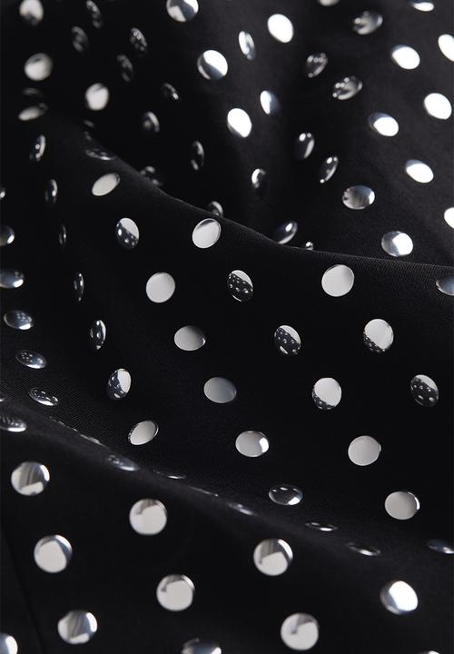 H&M - Studded mini skirt - black, multi