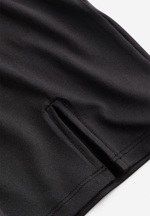 H&M - Slit-hem bodycon dress - black