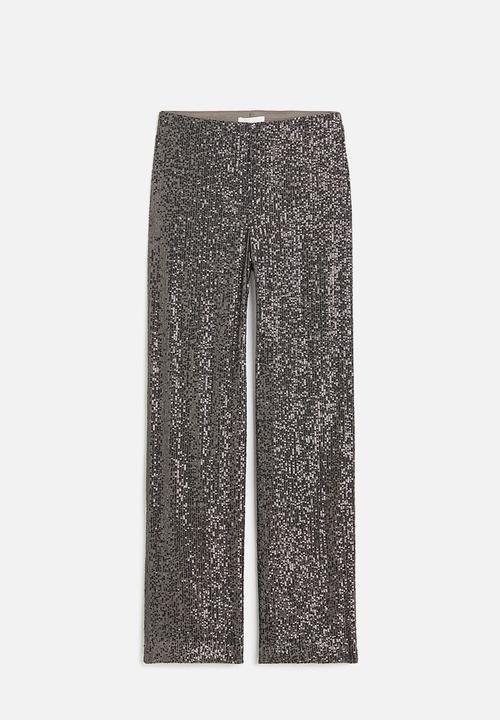 H&M - Sequined trousers - grey
