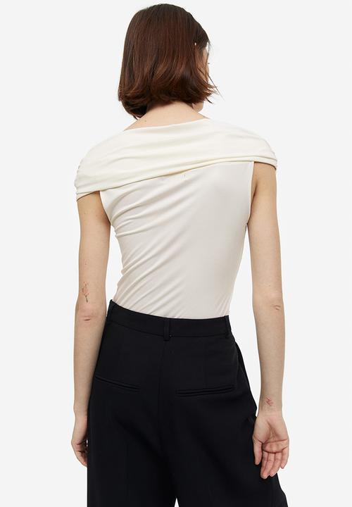 H&M - Off-the-shoulder top - cream