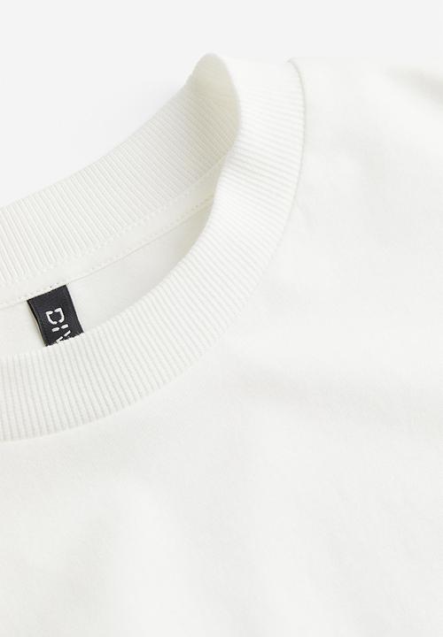 H&M - Oversized printed T-shirt - cream/lyon