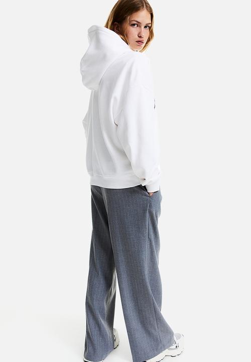 H&M - Oversized motif-detail hoodie - White Berkeley University