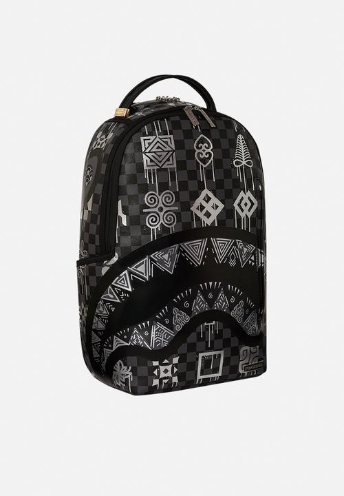 Sprayground - Sharkgliffics ai backpack - black & silver 