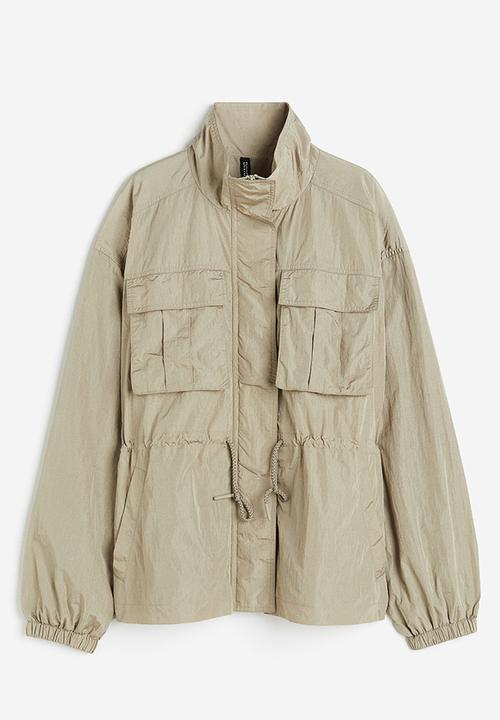 H&M - Nylon parka - Light khaki green