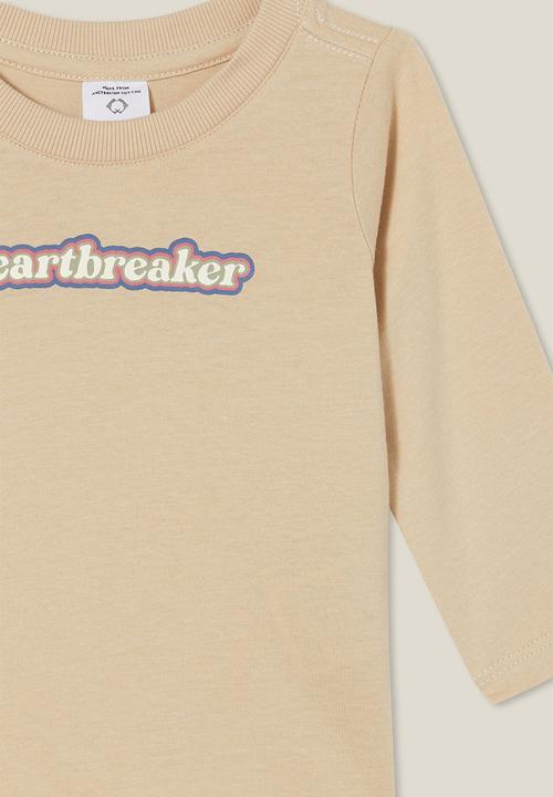 Cotton On - Jamie long sleeve tee - rainy day/heartbreaker