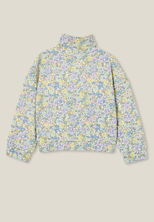 Cotton On - Naomi half zip pullover - dark vanilla/middleton floral