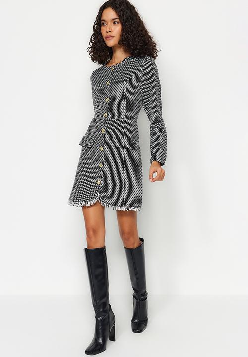 Trendyol - Woven Jacket Dress - Black