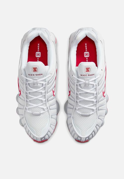 W nike shox tl - fz4344-001 - platinum tint/white/gym red
