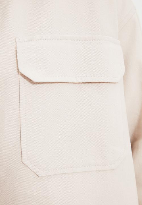 Trendyol - Relaxed overshirt - cream