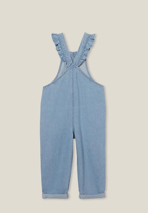 Cotton On - Dixie denim overall - bleach blue wash
