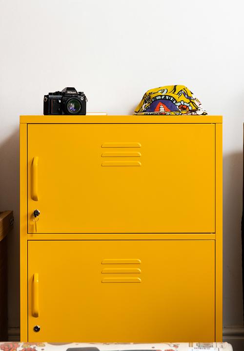 Popstrukt - Sugar Cube  Stack Cabinet - Honey