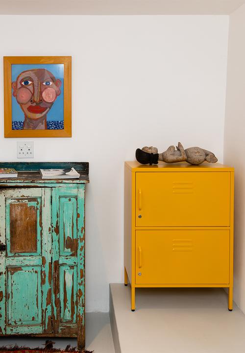 Popstrukt - Sugar Cube  Stack Cabinet - Honey