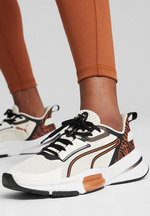 PUMA - PWRFrame TR 3 Wn's Animal Remix - Warm White-PUMA Black-Teak
