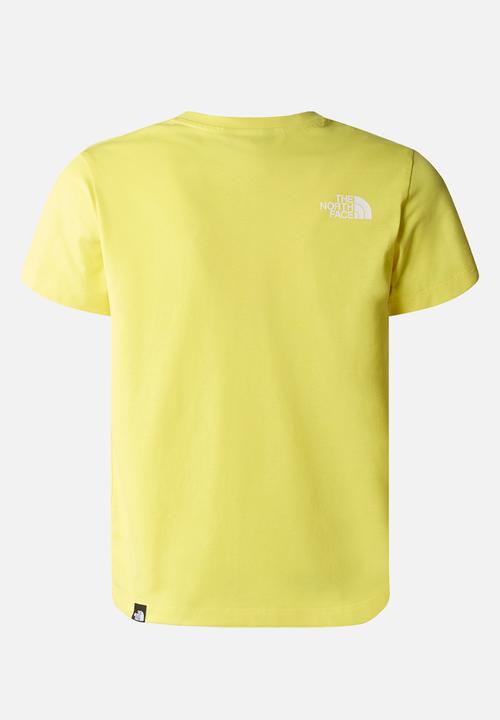 The North Face - Teen short sleeve simple dome tee - sun yellow