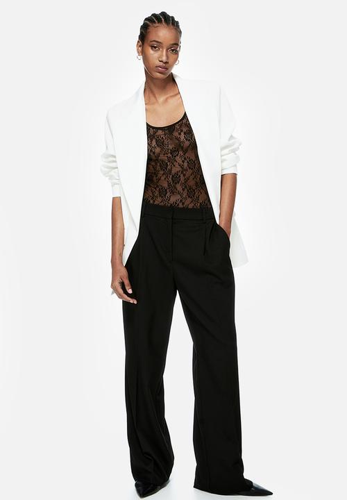 H&M - Wide trousers - black
