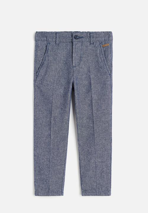 H&M - Cotton chinos - blue