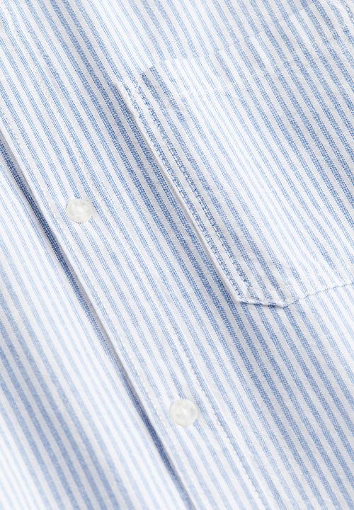 H&M - Cotton shirt - Light blue Striped