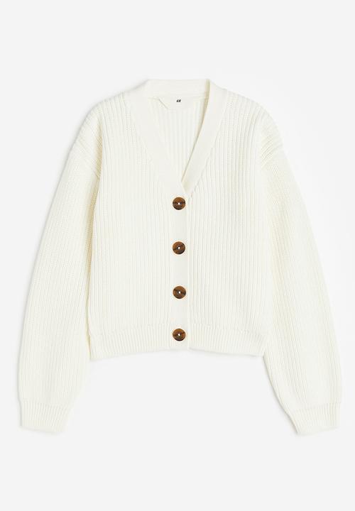 H&M - Knitted cardigan - white
