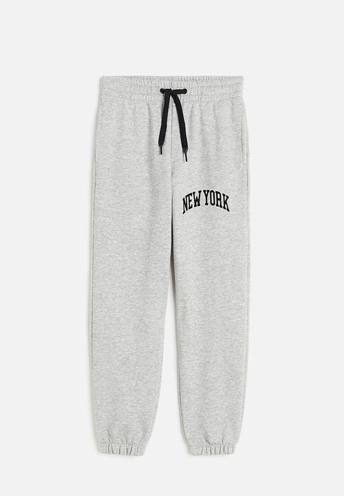 H&M - Joggers - Light grey marl New York