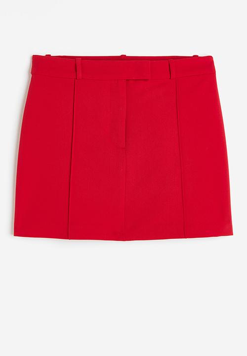 H&M - Tailored mini skirt - red
