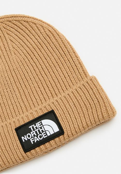 The North Face - Logo box cuffed beanie - tan