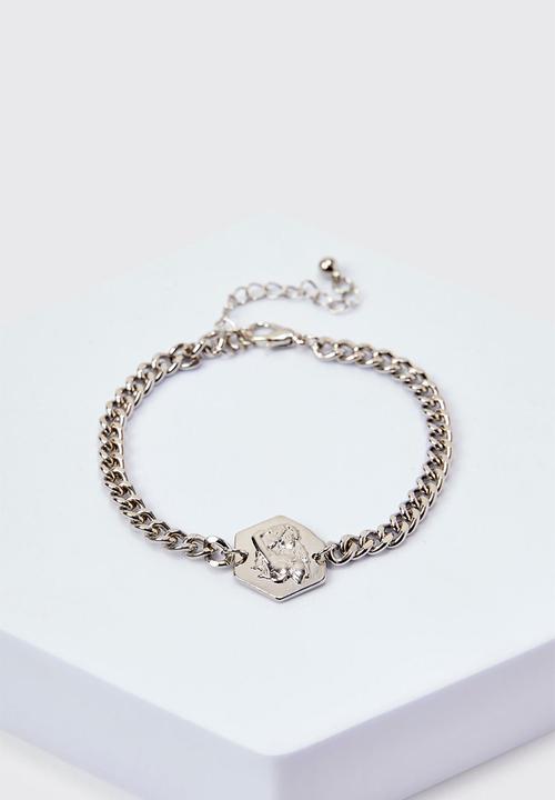boohooMAN - Chain bracelet - silver