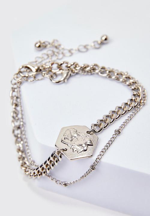 boohooMAN - Chain bracelet - silver