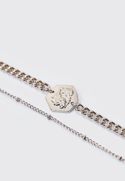 boohooMAN - Chain bracelet - silver