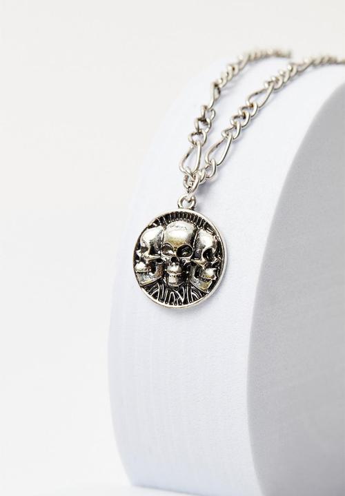 boohooMAN - Pendant necklace - silver