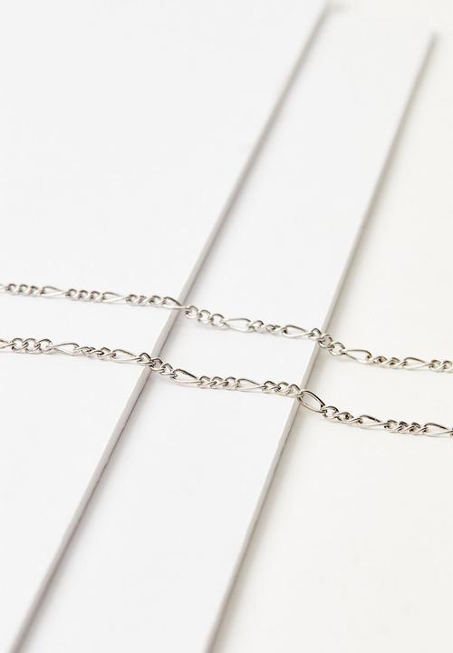 boohooMAN - Pendant necklace - silver