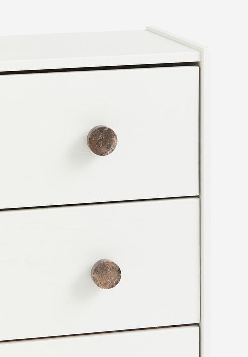 H&M - Marble knob - greige & stone