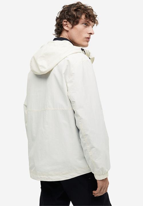 H&M - Regular fit windbreaker - beige/white