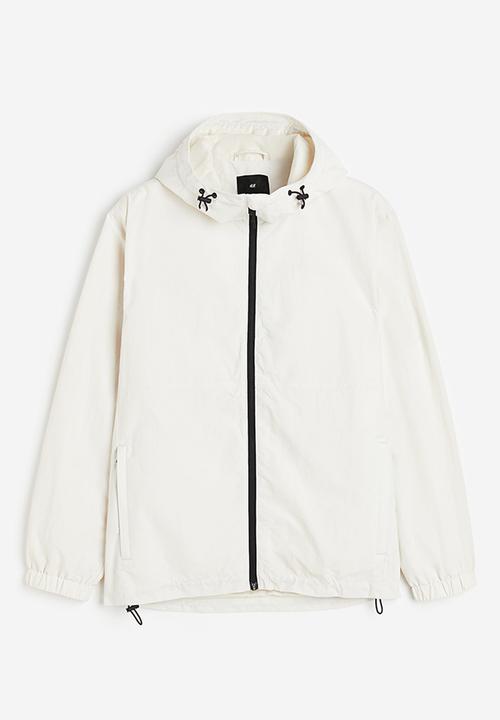 H&M - Regular fit windbreaker - beige/white