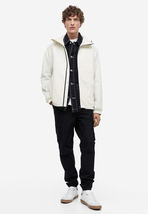 H&M - Regular fit windbreaker - beige/white