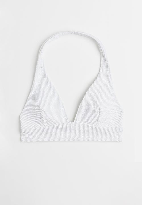 H&M - Padded bikini top - white