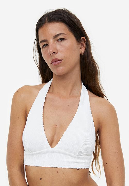 H&M - Padded bikini top - white