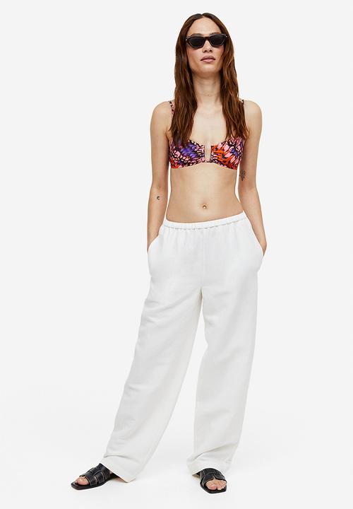 H&M - Padded bikini top - pink patterned