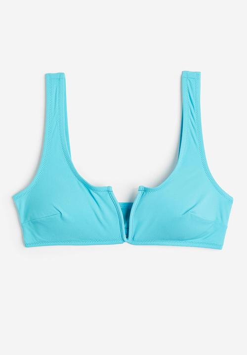 H&M - Padded bikini top - turquoise