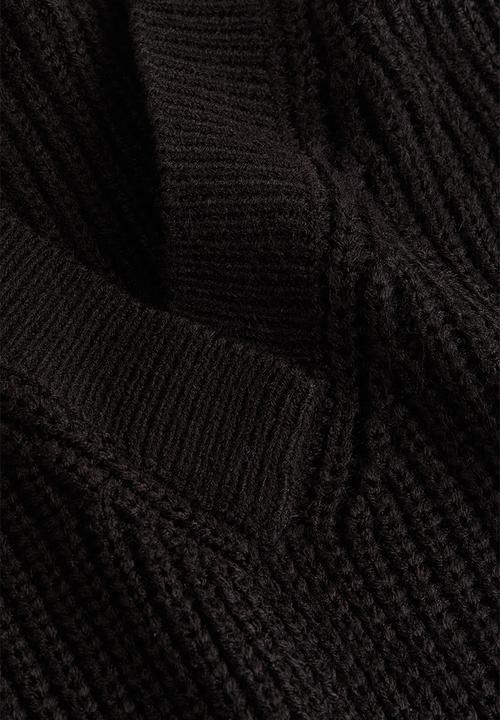 H&M - Rib-knit sweater vest - black