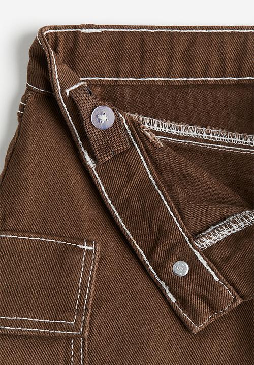 H&M - Twill cargo skirt - dark brown