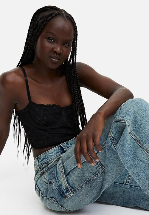 H&M - Denim cargo trousers - blue
