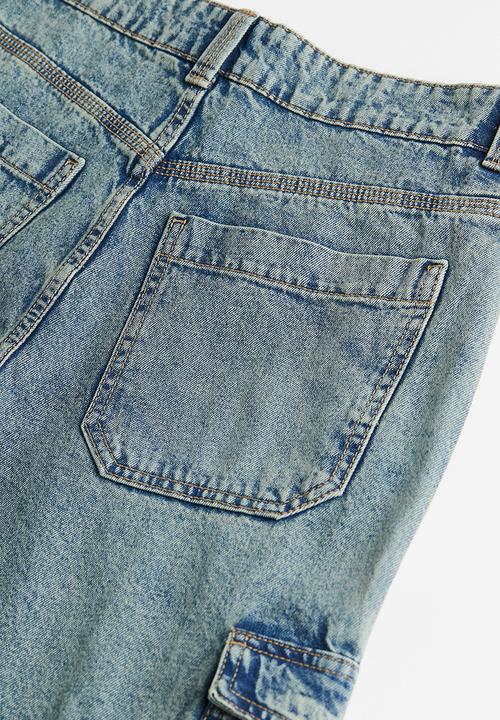 H&M - Denim cargo trousers - blue
