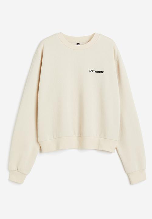 H&M - Printed sweatshirt - beige