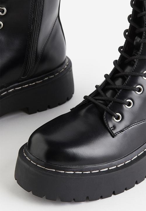 H&M - Lace-up boots - black