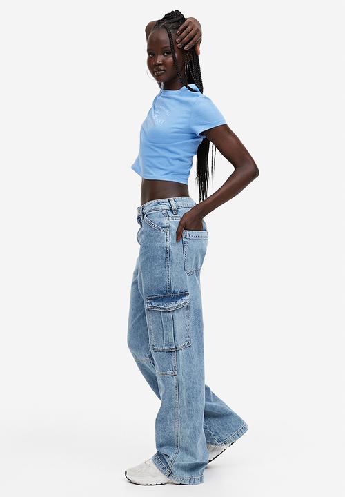 H&M - Printed T-shirt - blue magnificent